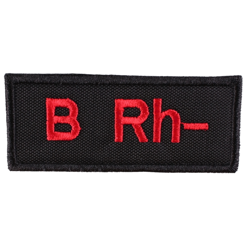 Parche con grupo sanguíneo B Rh-