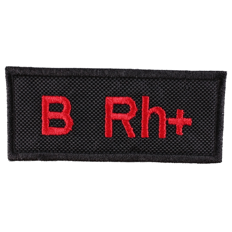 Parche con grupo sanguíneo B Rh+