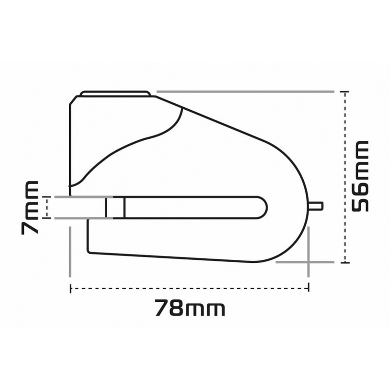 Oxford Quartz XD10 cerradura de freno de disco