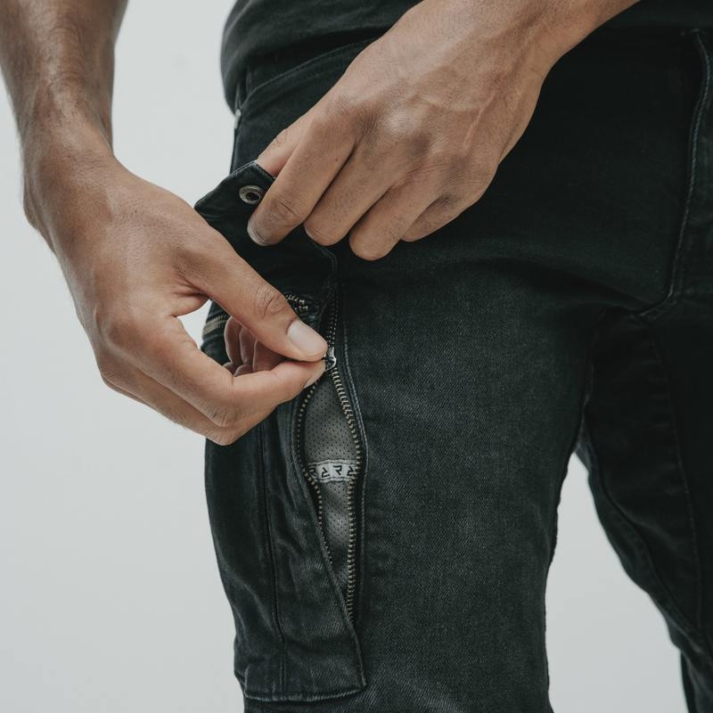 Vaqueros de moto Rebelhorn Vandal negros