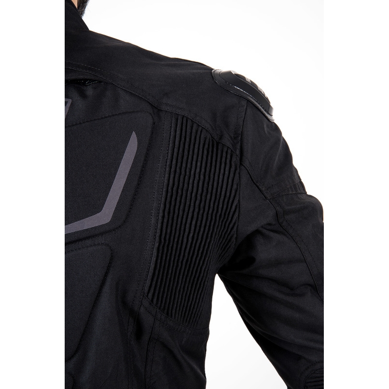 Chaqueta de moto Ozone Pulse negra y gris