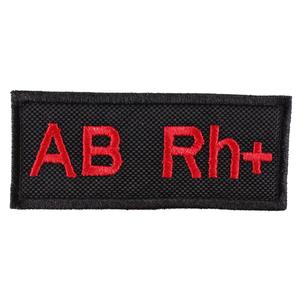 Parche con grupo sanguíneo AB Rh+