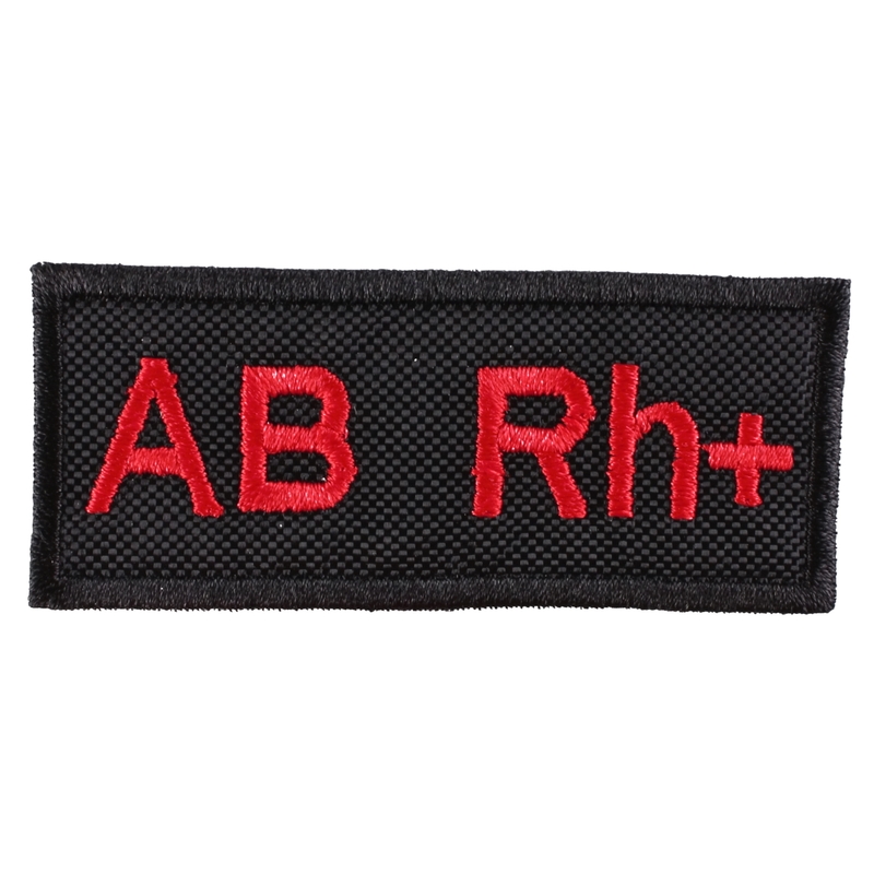 Parche con grupo sanguíneo AB Rh+