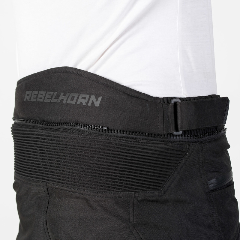 Pantalón de moto negro Rebelhorn Borg liquidación
