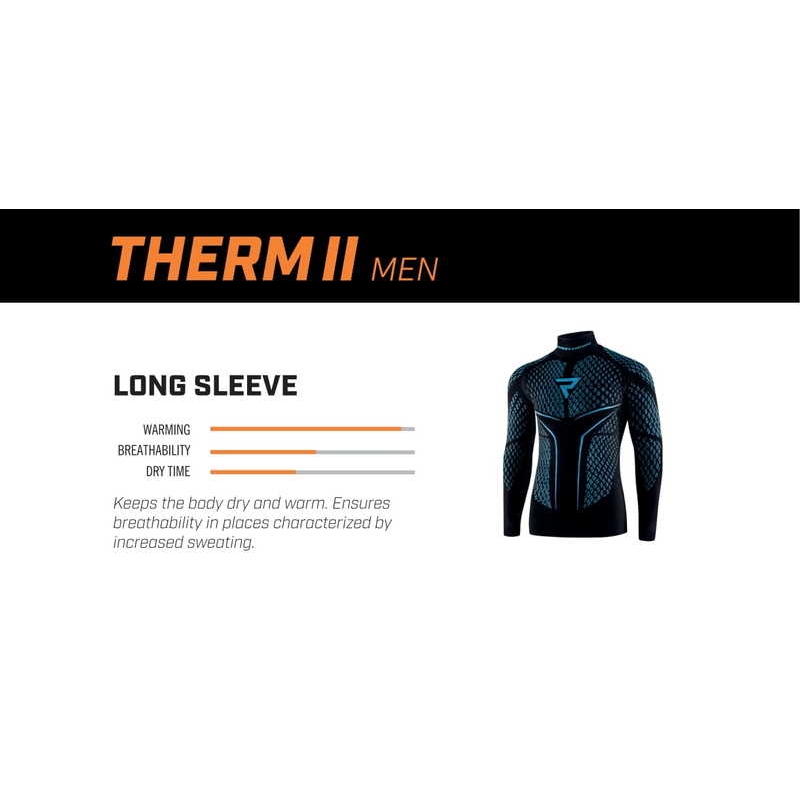 Camiseta térmica Rebelhorn Therm II negro-azul