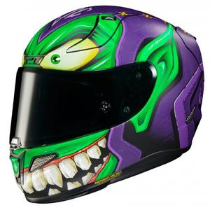 Casco integral de moto HJC RPHA 11 Green Goblin MC48SF verde-morado liquidación