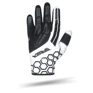 Guantes de moto para niños RSA MX EVO blanco y negro