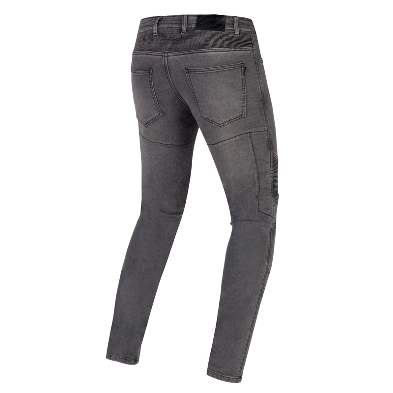 Vaqueros de moto negros lavados Ozone Rusty liquidación