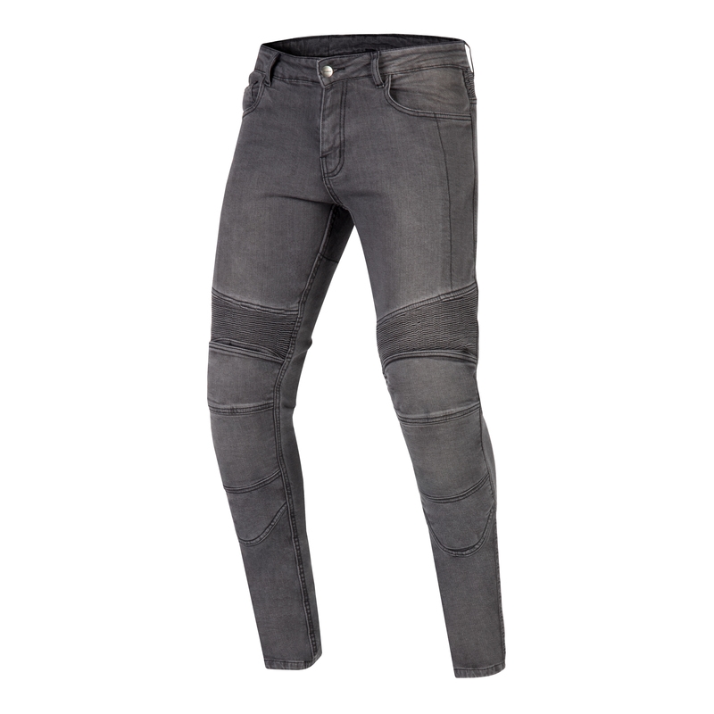 Vaqueros de moto negros lavados Ozone Rusty liquidación