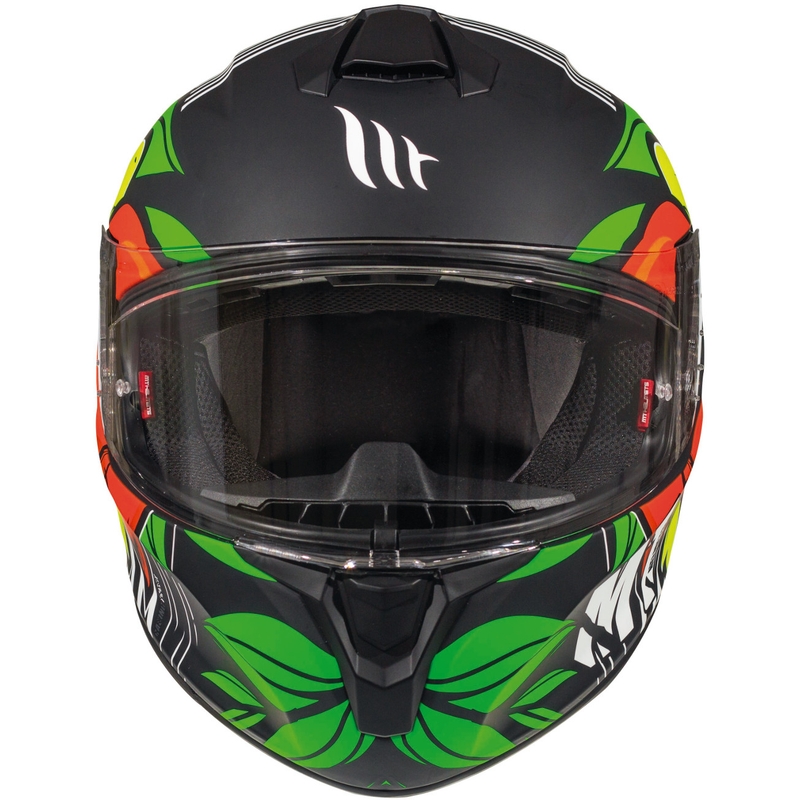 MT Targo Truck A2 casco integral de moto amarillo fluo mate