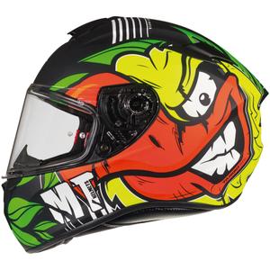 MT Targo Truck A2 casco integral de moto amarillo fluo mate