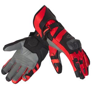 Guantes de moto Rebelhorn Fighter negro-rojo fluo liquidación