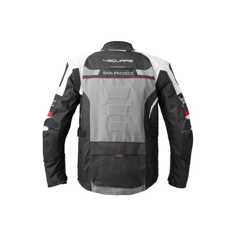 Bunda na motorku 4SQUARE Shield černo-bílo-červená výprodej