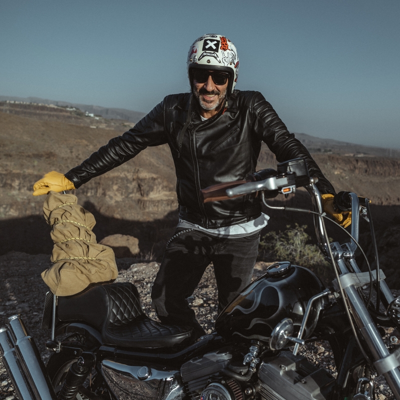 Chaqueta de moto BROGER Ohio negra liquidación