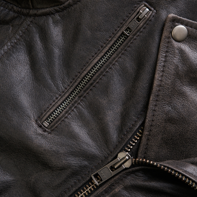 BROGER Ohio Vintage Chaqueta Moto Marrón liquidación
