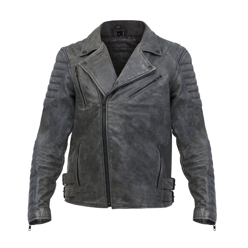 Chaqueta moto BROGER Ohio Vintage gris liquidación