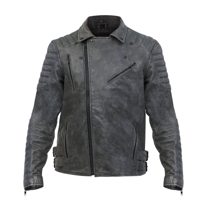 Chaqueta moto BROGER Ohio Vintage gris liquidación