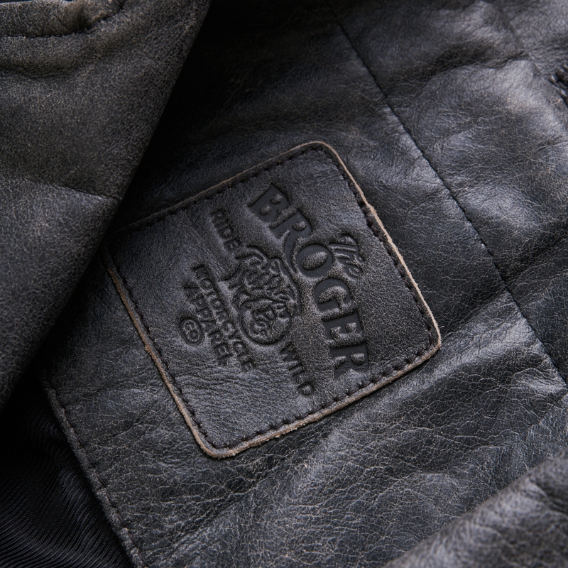 Chaqueta moto BROGER Ohio Vintage gris liquidación