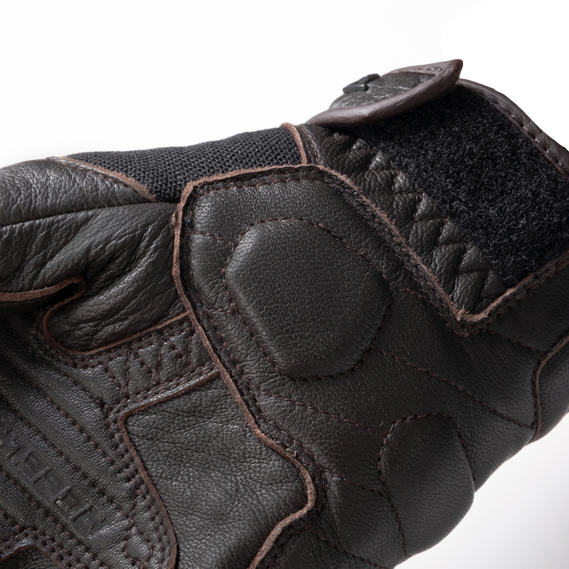 Guantes de moto Rebelhorn Impala marrón liquidación