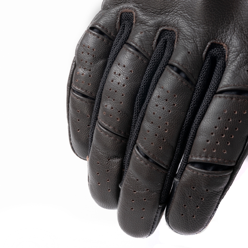 Guantes de moto Rebelhorn Impala marrón liquidación