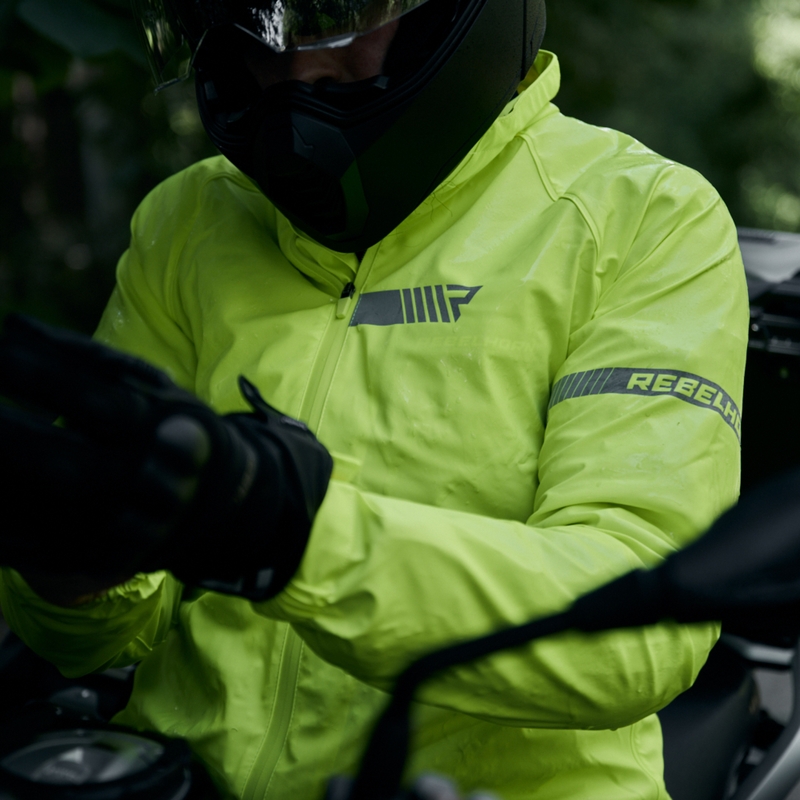 Chaqueta impermeable amarilla fluorescente Rebelhorn Ocean