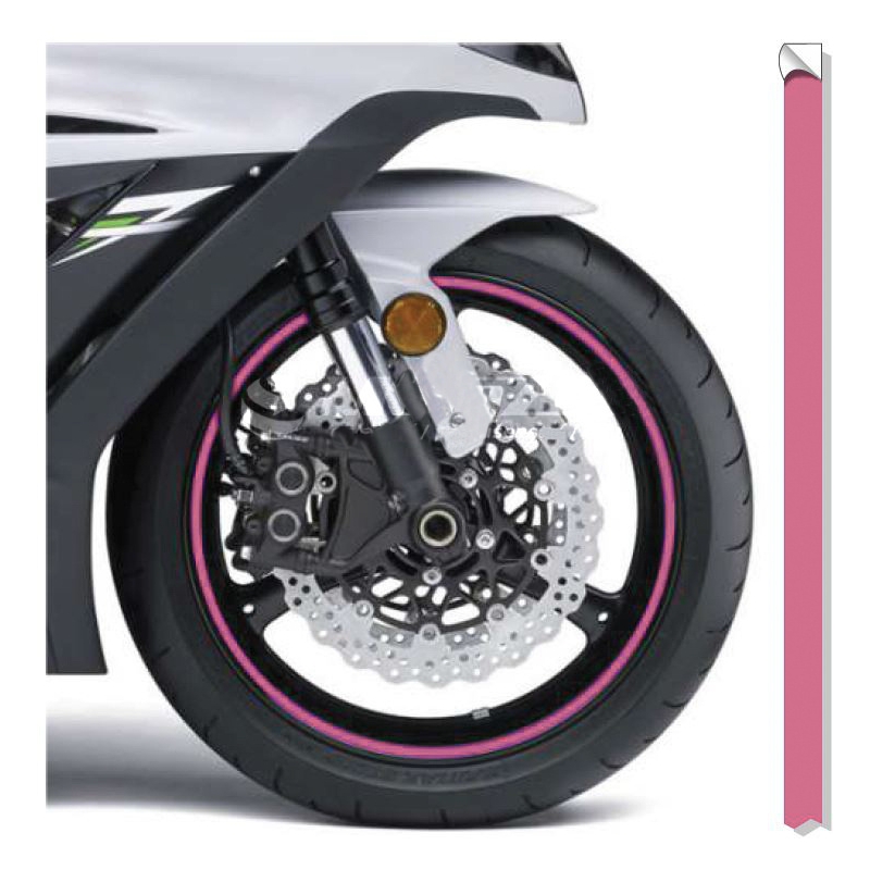 Cinta reflectante para llantas Print pink