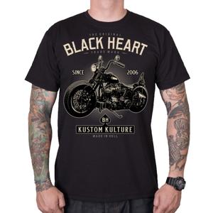 Camiseta de motorista para hombre Black Heart