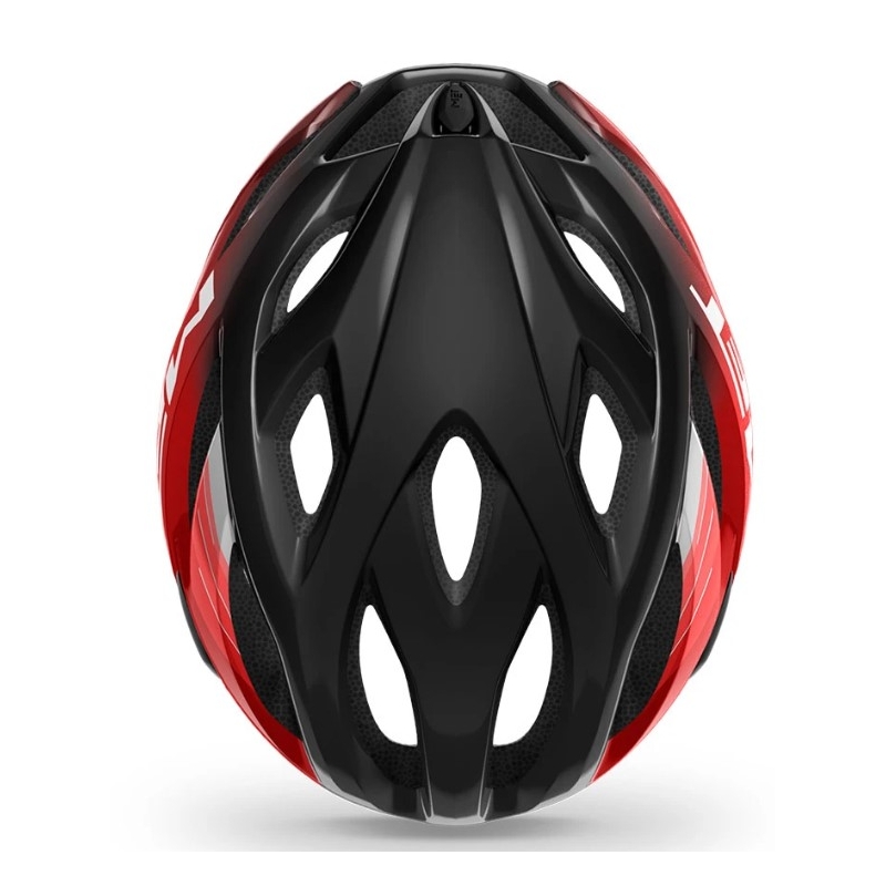 Cyklo přilba MET Idolo černo-červená metalická výprodej