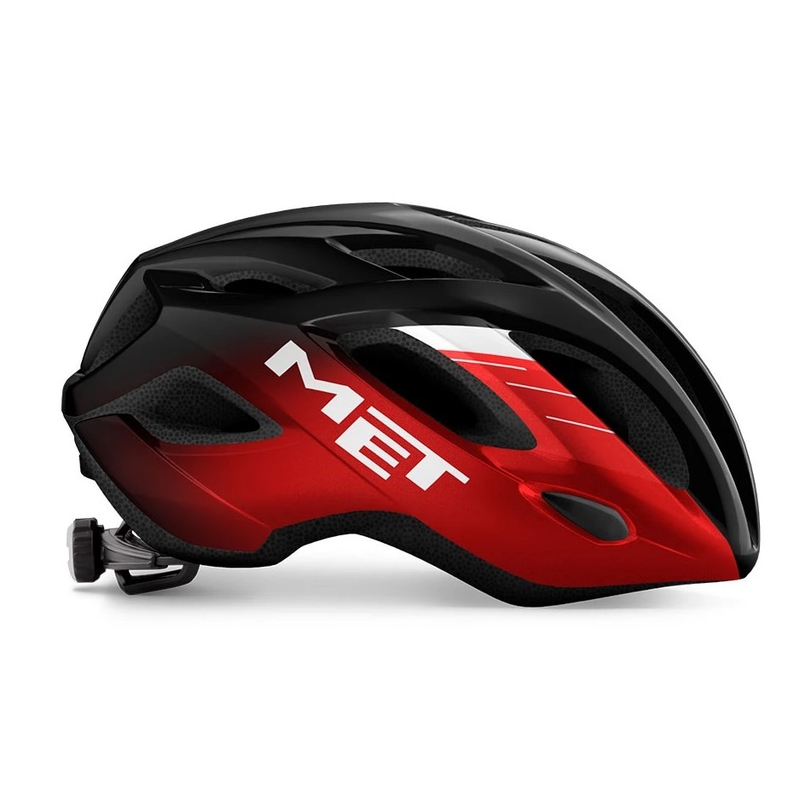 Cyklo přilba MET Idolo černo-červená metalická výprodej