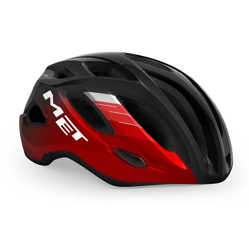 Cyklo přilba MET Idolo černo-červená metalická výprodej