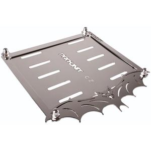 Almohadilla de acero inoxidable bajo la placa de matrícula CZ Bat