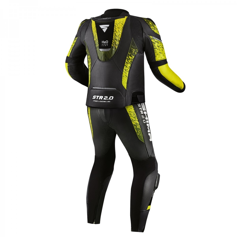 Mono de moto Shima STR 2.0 negro-amarillo fluo