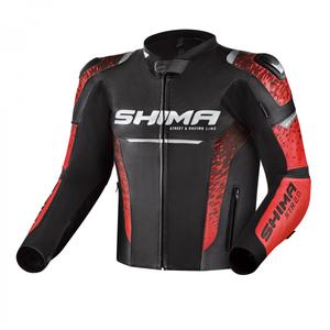 Chaqueta de moto Shima STR 2.0 negro-rojo