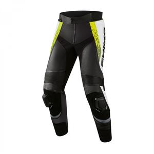 Pantalón de moto Shima STR 2.0 negro-blanco-amarillo fluo