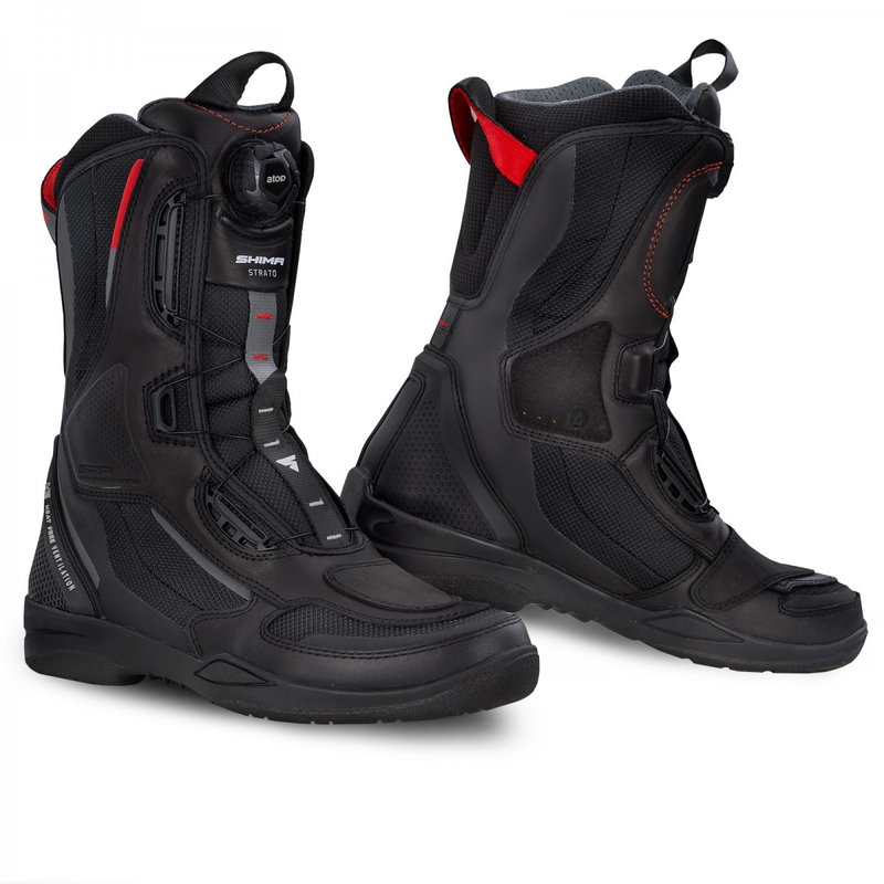 Botas de moto para mujer Shima Strato negras