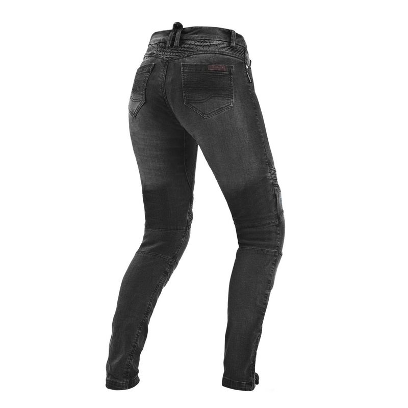 Vaqueros de moto para mujer Shima Jess negro