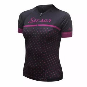 SENSOR CYKLO TOUR maillot de mujer negro lunares liquidación