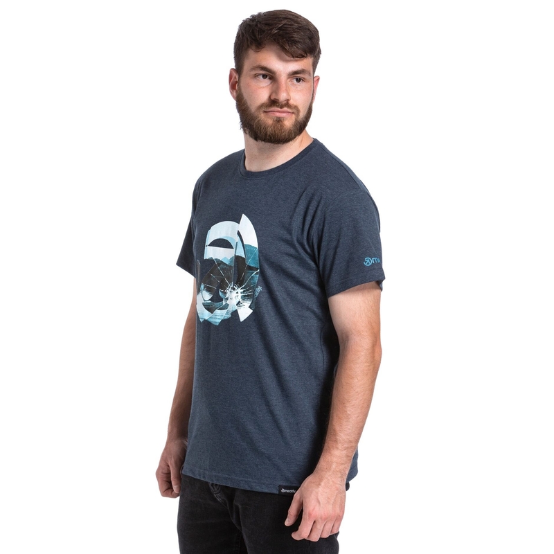 Camiseta Meatfly Glazy azul oscuro liquidación