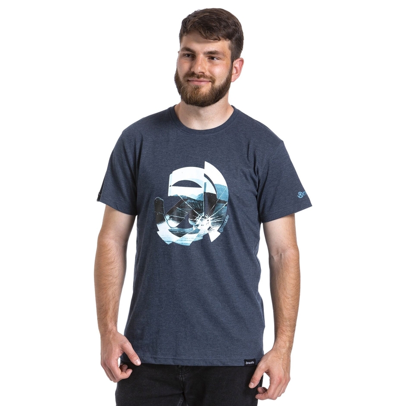 Camiseta Meatfly Glazy azul oscuro liquidación