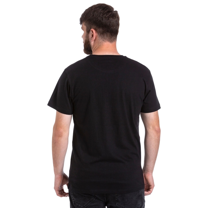 Camiseta Meatfly Mounty negra liquidación