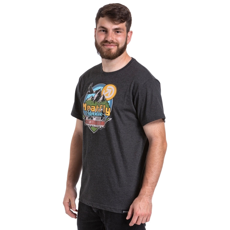Camiseta Meatfly Mounty gris liquidación