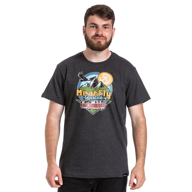 Camiseta Meatfly Mounty gris liquidación