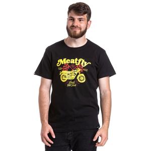 Camiseta Meatfly Loud And Fast negra liquidación