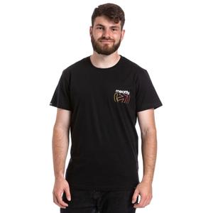 Camiseta Meatfly Marmi negra liquidación