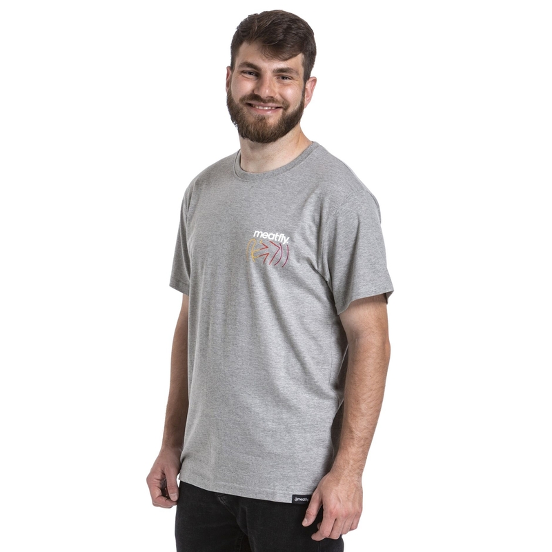 Camiseta Meatfly Marmi gris liquidación