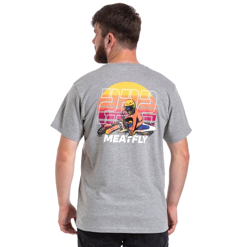 Camiseta Meatfly Marmi gris liquidación