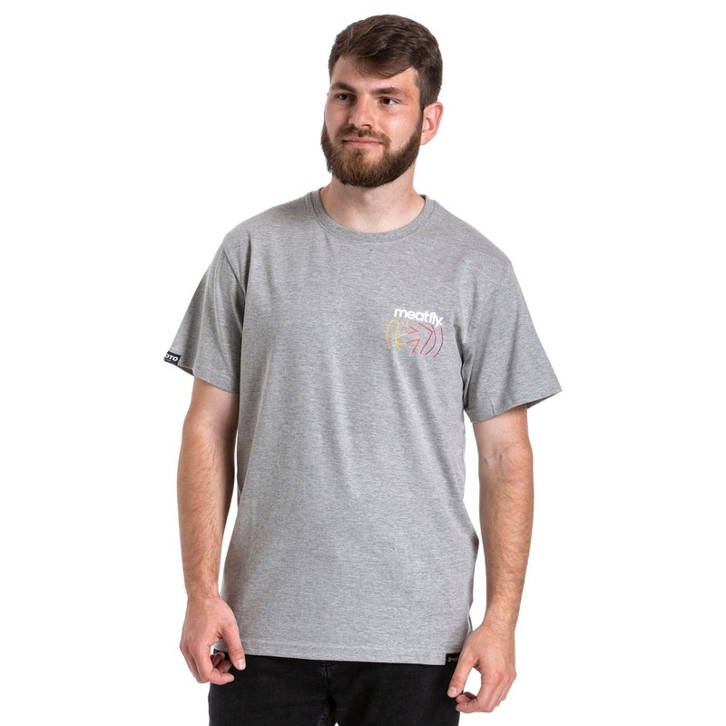 Camiseta Meatfly Marmi gris liquidación