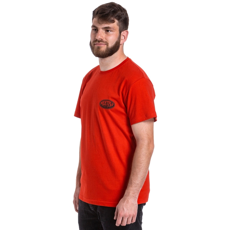 Camiseta Meatfly Ride Till Death roja liquidación