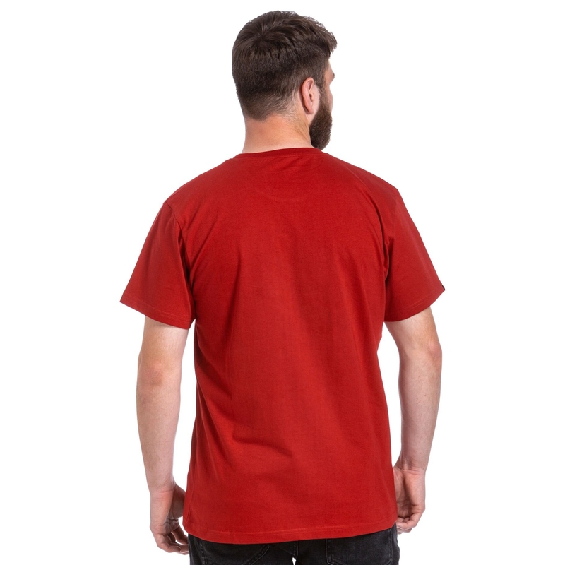 Camiseta Meatfly Podium rojo oscuro liquidación