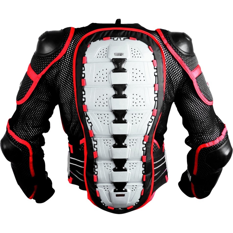 Protector corporal Emerze EM3 negro-rojo